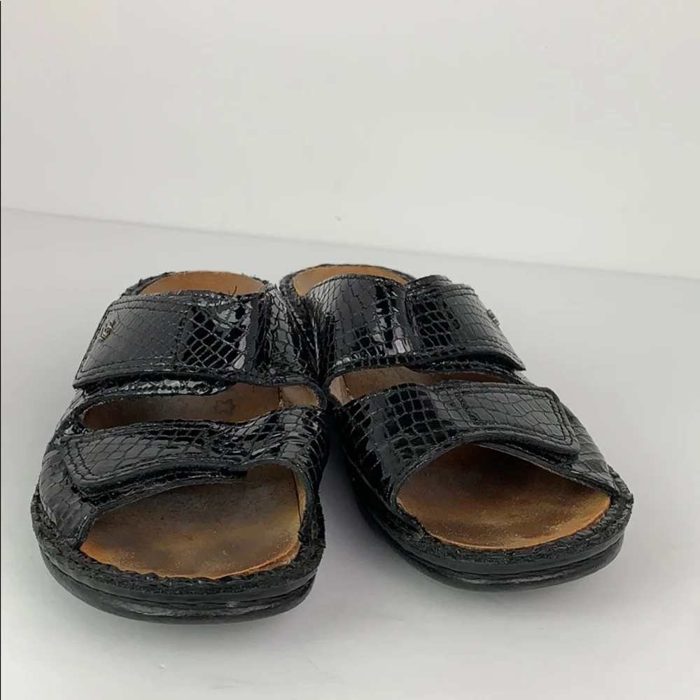 Finn Comfort Germany Sz 39 Black Preowned - Picture 4 of 8